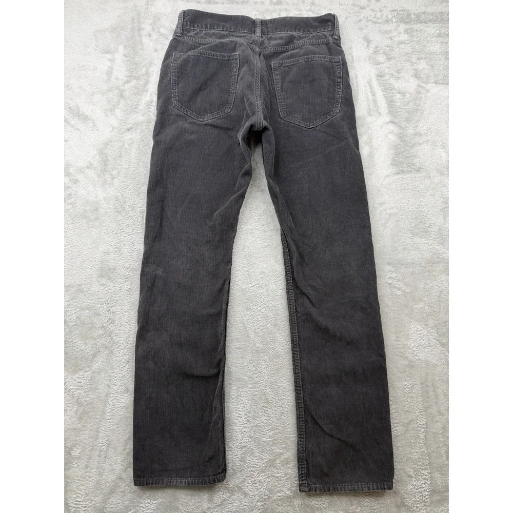 Banana Republic Men's Black Corduroy Straight Casual Pants Size 31 Pima Cotton